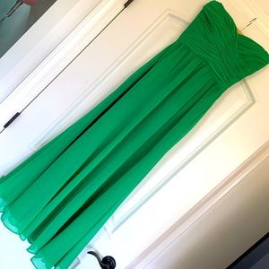 Ralph Lauren Emerald Green Strapless Evening